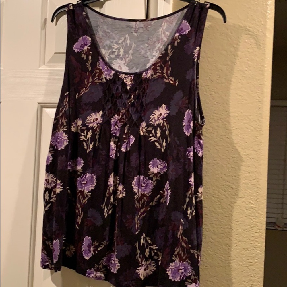 Flower print tank top